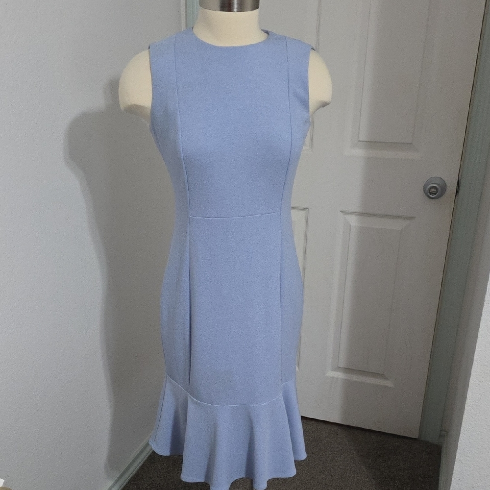 Calvin Klein Light Blue Midi Dress